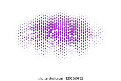 Light Purple vector cover with spots. Blurred bubbles on abstract background with colorful gradient. Pattern for ads, booklets.