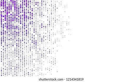 Light Purple vector cover with spots. Blurred decorative design in abstract style with bubbles. Template for your brand book.