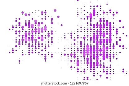 Light Purple vector cover with spots. Beautiful colored illustration with blurred circles in nature style. Template for your brand book.