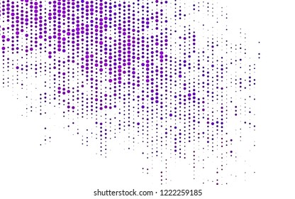 Light Purple vector cover with spots. Illustration with set of shining colorful abstract circles. Design for posters, banners.