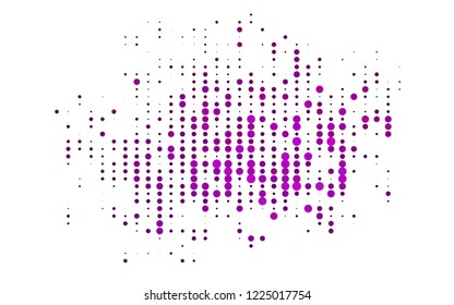 Light Purple vector cover with spots. Beautiful colored illustration with blurred circles in nature style. Pattern for ads, leaflets.
