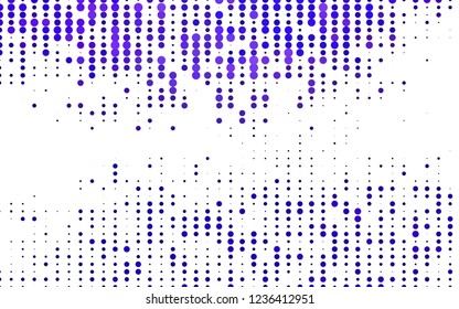 Light Purple vector cover with spots. Blurred decorative design in abstract style with bubbles. Pattern of water, rain drops.
