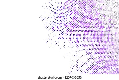 Light Purple vector cover with spots. Modern abstract illustration with colorful water drops. Design for posters, banners.