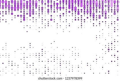 Light Purple vector cover with spots. Abstract illustration with colored bubbles in nature style. Pattern for ads, booklets.