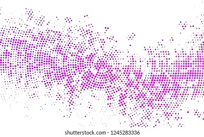 Light Purple vector cover with spots. Modern abstract illustration with colorful water drops. Pattern of water, rain drops.