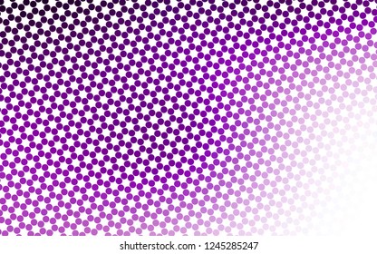 Light Purple vector cover with spots. Glitter abstract illustration with blurred drops of rain. Design for posters, banners.