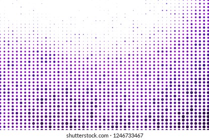 Light Purple vector cover with spots. Blurred decorative design in abstract style with bubbles. Pattern of water, rain drops.