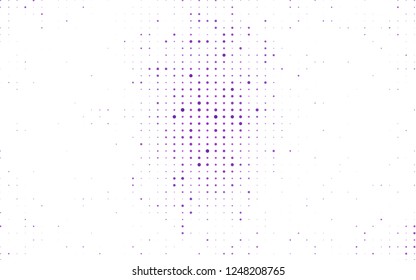 Light Purple vector cover with spots. Beautiful colored illustration with blurred circles in nature style. Pattern of water, rain drops.