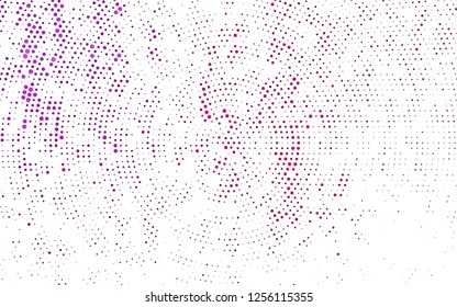 Light Purple vector cover with spots. Illustration with set of shining colorful abstract circles. Template for your brand book.