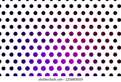 Light Purple vector cover with spots. Blurred decorative design in abstract style with bubbles. Template for your brand book.