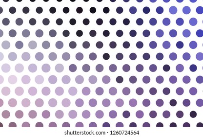 Light Purple vector cover with spots. Beautiful colored illustration with blurred circles in nature style. Pattern for ads, booklets.