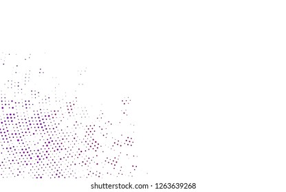 Light Purple vector cover with spots. Illustration with set of shining colorful abstract circles. Template for your brand book.