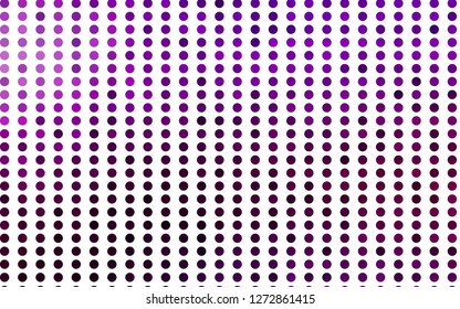Light Purple vector cover with spots. Blurred decorative design in abstract style with bubbles. Pattern for ads, booklets.