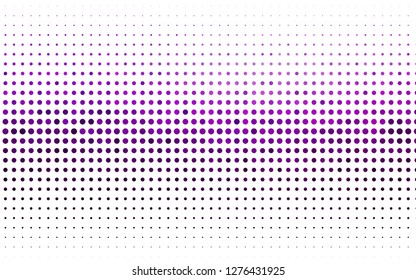 Light Purple vector cover with spots. Glitter abstract illustration with blurred drops of rain. Pattern of water, rain drops.