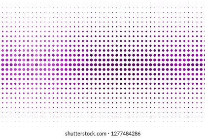Light Purple vector cover with spots. Blurred bubbles on abstract background with colorful gradient. Pattern for ads, booklets.