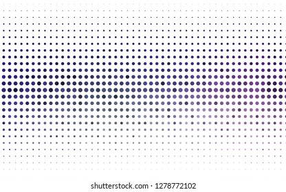 Light Purple vector cover with spots. Abstract illustration with colored bubbles in nature style. Pattern of water, rain drops.