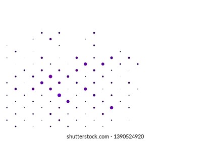 Light Purple vector cover with spots. Blurred decorative design in abstract style with bubbles. Pattern for ads, leaflets.