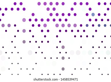 Light Purple vector cover with spots. Modern abstract illustration with colorful water drops. Design for posters, banners.