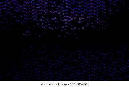 Light Purple vector cover with spots. Illustration with set of shining colorful abstract circles. Pattern for beautiful websites.