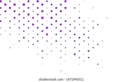 Light Purple vector cover with spots. Blurred bubbles on abstract background with colorful gradient. Design for posters, banners.