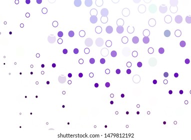 Light Purple vector cover with spots. Modern abstract illustration with colorful water drops. Completely new template for your brand book.