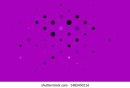 Light Purple vector cover with spots. Modern abstract illustration with colorful water drops. Pattern for ads, booklets.