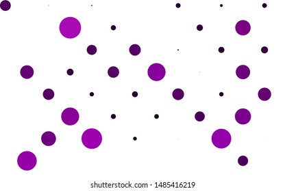 Light Purple vector cover with spots. Glitter abstract illustration with blurred drops of rain. Pattern for ads, booklets.