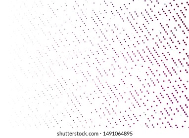 Light Purple vector cover with spots. Glitter abstract illustration with blurred drops of rain. Pattern of water, rain drops.