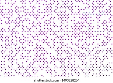 Light Purple vector cover with spots. Modern abstract illustration with colorful water drops. Pattern for beautiful websites.