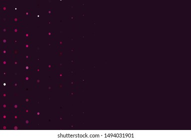 Light Purple vector cover with spots. Blurred decorative design in abstract style with bubbles. Completely new template for your brand book.
