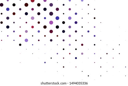 Light Purple vector cover with spots. Beautiful colored illustration with blurred circles in nature style. Pattern for ads, leaflets.