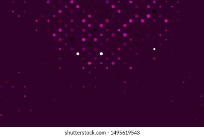 Light Purple vector cover with spots. Blurred decorative design in abstract style with bubbles. Pattern for ads, booklets.