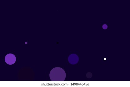 Light Purple vector cover with spots. Blurred decorative design in abstract style with bubbles. Pattern for ads, booklets.