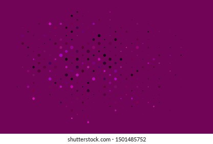 Light Purple vector cover with spots. Glitter abstract illustration with blurred drops of rain. Pattern for beautiful websites.