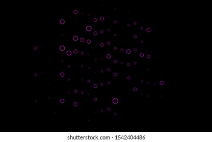 Light Purple vector cover with spots. Glitter abstract illustration with blurred drops of rain. Template for your brand book.