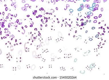 Light Purple vector cover with spots. Beautiful colored illustration with blurred circles in nature style. Design for posters, banners.