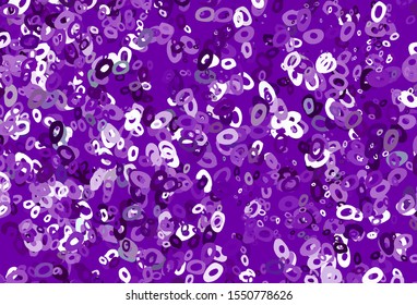 Light Purple vector cover with spots. Modern abstract illustration with colorful water drops. Completely new template for your brand book.