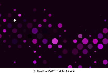 Light Purple vector cover with spots. Beautiful colored illustration with blurred circles in nature style. Design for posters, banners.