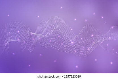Light Purple vector cover with spots. Glitter abstract illustration with blurred drops of rain. The pattern can be used for beautiful websites.