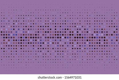 Light Purple vector cover with spots. Illustration with set of shining colorful abstract circles. Pattern for ads, leaflets.