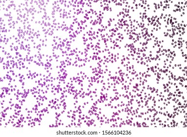 Light Purple vector cover with spots. Blurred bubbles on abstract background with colorful gradient. Design for posters, banners.