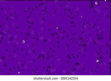 Light Purple vector cover with spots. Glitter abstract illustration with blurred drops of rain. Pattern for beautiful websites.