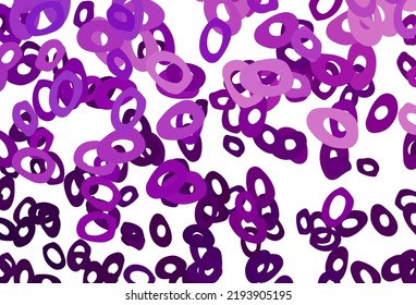 Light Purple vector cover with spots. Modern abstract illustration with colorful water drops. Design for business adverts.