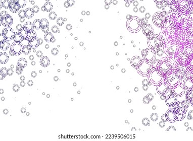 Light Purple vector cover with spots. Modern abstract illustration with colorful water drops. Design for business adverts.