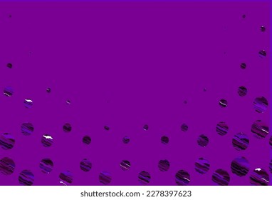 Light purple vector cover with spots. Modern abstract illustration with colorful water drops. Pattern of water, rain drops.
