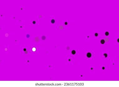 Light Purple vector cover with spots. Blurred decorative design in abstract style with bubbles. Completely new template for your brand book.