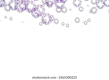 Light Purple vector cover with spots. Blurred bubbles on abstract background with colorful gradient. Pattern for beautiful websites.
