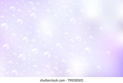Light Purple vector cover with spots. Beautiful colored illustration with blurred circles in nature style. The pattern can be used for ads, leaflets of liquid.