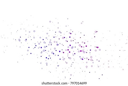 Light Purple vector  cover with spots. Blurred decorative design in abstract style with bubbles. New design for ad, poster, banner of your website.