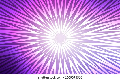 Light Purple vector cover with stright stripes. Glitter abstract illustration with colored sticks. Pattern for ads, posters, banners.